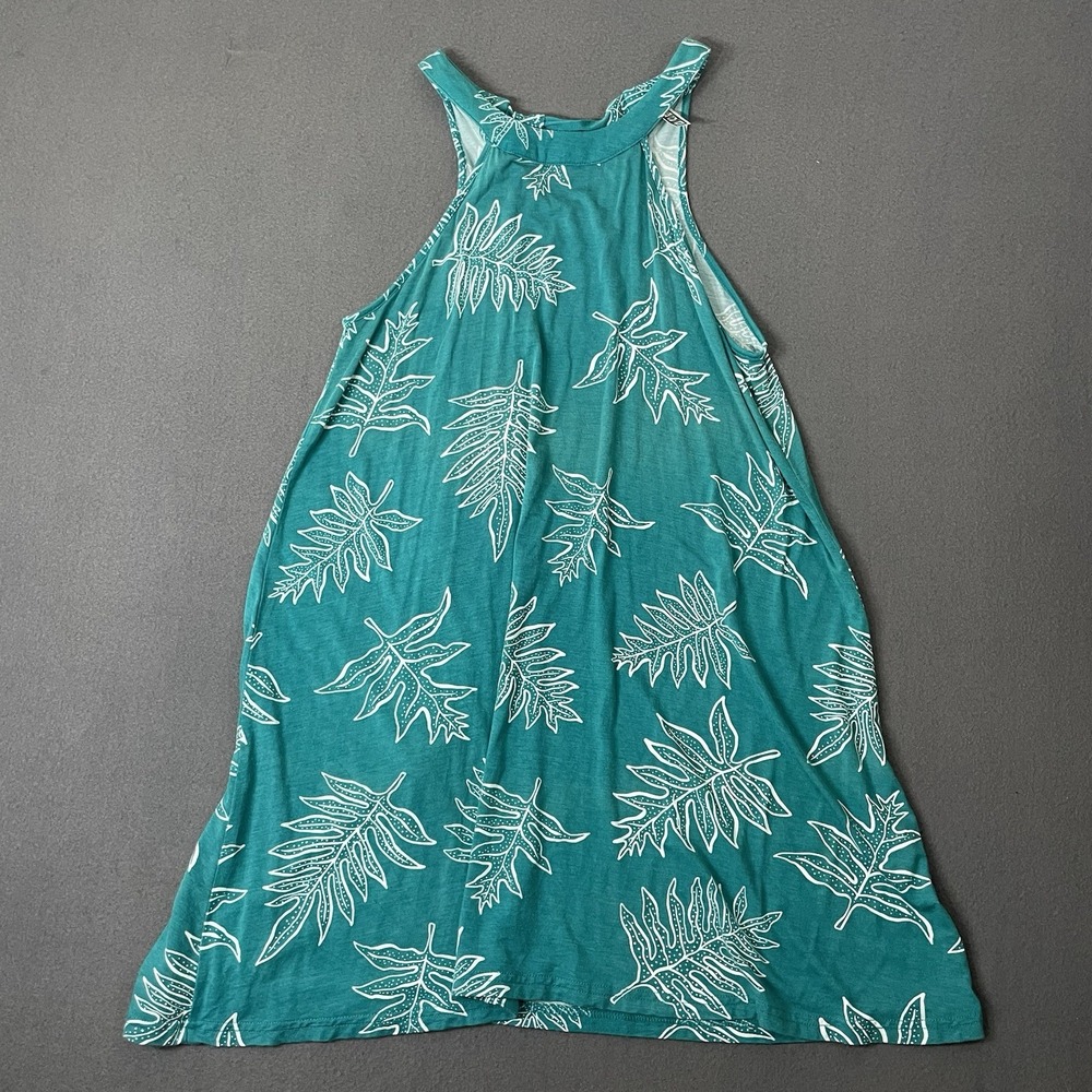 Hawaii Finest Tank Women XS Basic Blue Floral Racerback Tie Back